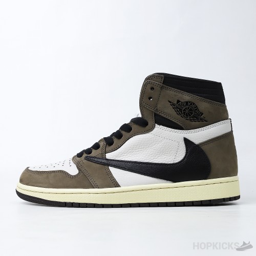 Nike Wmns Air Jordan 1 Mid Grey Fog White Black 28.5cm